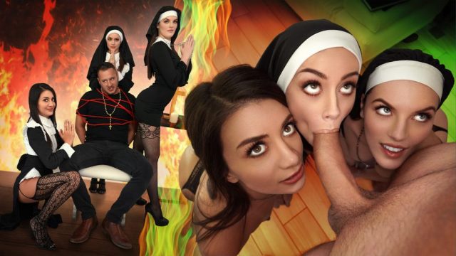 [BFFS] Natalie Brooks, Selena Love, Fiona Frost (Three Horny Nuns Fuck the Devil Out of Him / 05.04.2025)